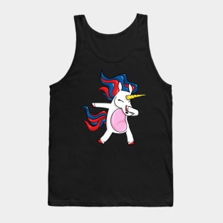 Dabbing 4th of july unicorn Tank Top